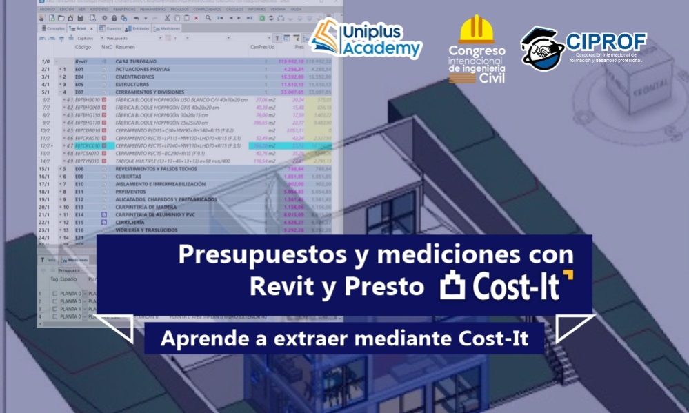 Curso Presupuestos y mediciones con REVIT y Presto Cost-It