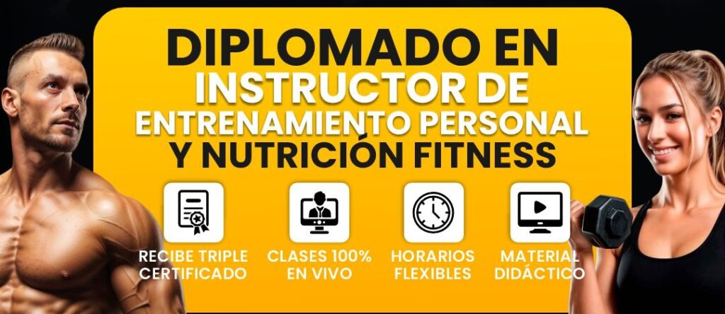 Diplomado en Instructor de Entrenamiento Personal y Nutrición Fitness Conviértete en un profesional integral del mundo fitness con nuestro Diplomado especializado. Este programa está diseñado para brindarte las herramientas necesarias para instruir de forma efectiva en entrenamiento personal y nutrición deportiva, combinando conocimientos técnicos, prácticos y actualizados. ✅ Triple certificación ✅ Clases 100% en vivo ✅ Horarios flexibles ✅ Material didáctico completo ¡Toma la decisión ahora y transforma tu pasión por el fitness en una carrera profesional de alto impacto! 📞 Línea de atención: 312 580 6807 🌐 www.uniplusacademy.com